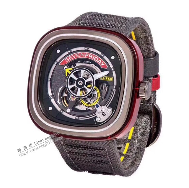 Sevenfriday自動機械男表 型號S1-/3 七個星期五休閒高端男表  gjs2060